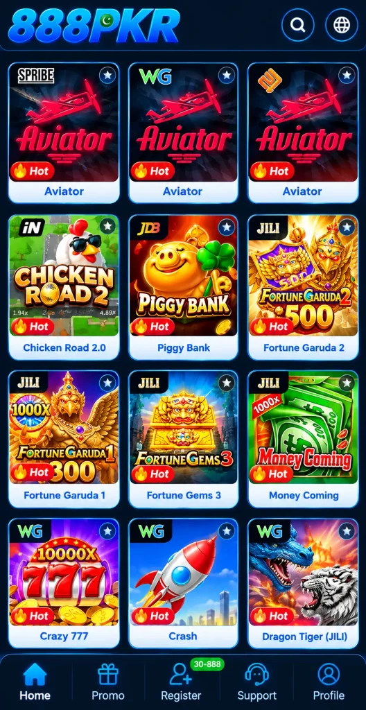 888pkr game